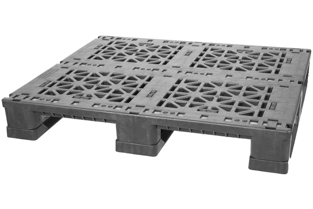 GS.37.32.3R3 - 3-Runner Recycled Plastic Beverage Pallet w/ 3 Rods ()